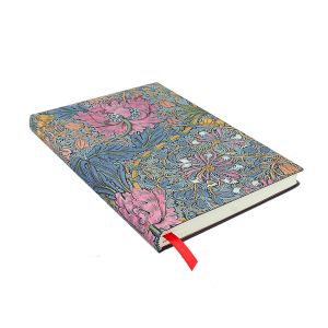 Paperblanks Планер Morris Pink, Midi, хоризонтален, мека корица, 112 листа, за 2024-2025 година