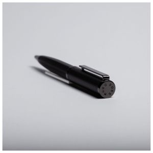 Hugo Boss Химикалка Formation Herringbone, в кутия, черна