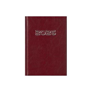 Календар-бележник Витоша, с дати, А5, бордо