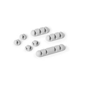 Кабелни клипсове Durable Cavoline, микс, сиви