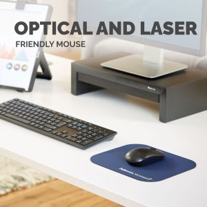 Пад за мишка Fellowes Microban, антибактериален, 2 mm, син