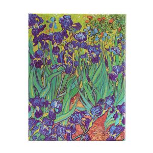 Paperblanks Планер Van Gogh's Irises, Ultra, вертикален, твърда корица, 104 листа, за 2024-2025 година