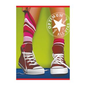 Тетрадка, A4, каре, офсетова хартия, мека корица, 40 листа, дизайни за момиче