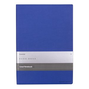 Hugo Boss Тефтер Essential Storyline, на редове, B5, син