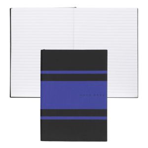 Hugo Boss Тефтер Essential Gear Matrix, на редове, A5, син