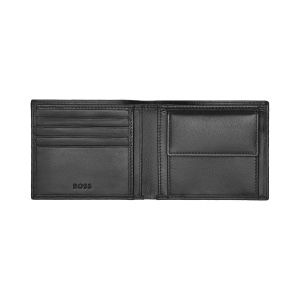 Hugo Boss Портфейл Classic Smooth, с отделение за монети, черен
