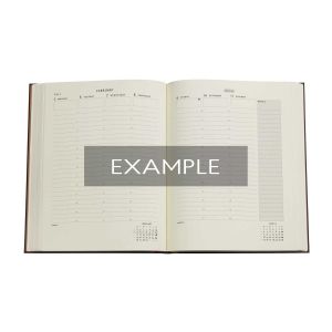 Paperblanks Планер Spinola Hours, Maxi, вертикален, твърда корица, 80 листа, за 2025 година