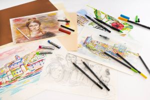 Eberhard Faber Четки за акварелни бои Artist, 3 броя