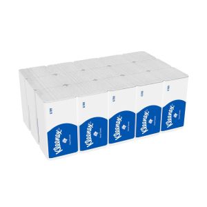 Кърпи за ръце Kimberly-Clark Kleenex 6789, двупластови, 21.2 х 21.5 cm, 186 къса, 15 броя