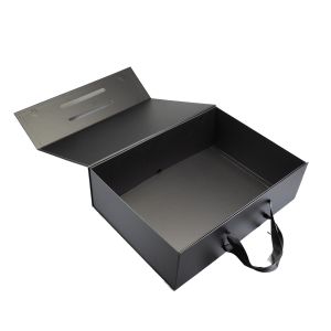 Office 1 Кутия Handle XXXL, сгъваема, 48 х 35 х 15 cm, черна