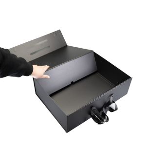 Office 1 Кутия Handle XXXL, сгъваема, 48 х 35 х 15 cm, черна