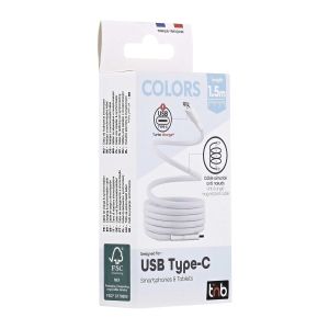 Кабел TNB, USB Type-C към USB Type-C, 1.5 m, син