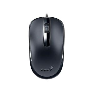 Мишка Genius DX-120, с кабел, USB Type-A, 3 бутона, черна