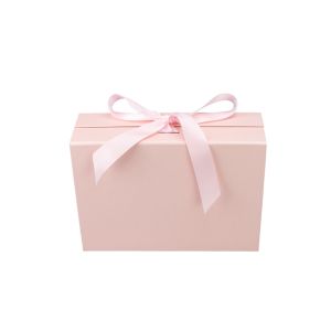 Office 1 Кутия Gift Box, с магнитно затваряне, сгъваема, 24 х 18 х 7.8 cm, розова