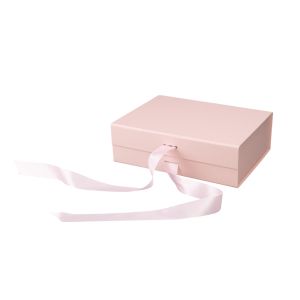 Office 1 Кутия Gift Box, с магнитно затваряне, сгъваема, 24 х 18 х 7.8 cm, розова