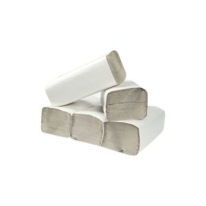 Кърпи за ръце, с V-образна сгъвка, рециклирани, двупластови, 200 къса, 24 х 21 cm, 20 броя