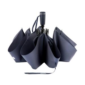 Hugo Boss Чадър Pocket Double B, сгъваем, тъмносин