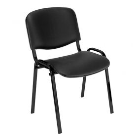 Стол ISO Black кожа Черен