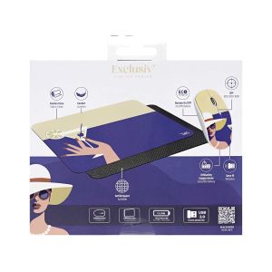 Комплект мишка TNB и пад Exclusiv Cocktail, USB Type-A, 3 бутона