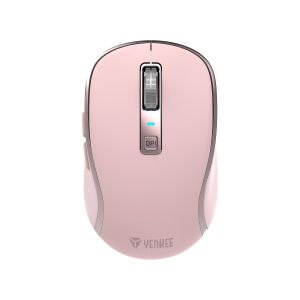 Мишка Yenkee YMS 2085PK, безжична, 2400 dpi, USB, 6 бутона, Li-Polymer, розова