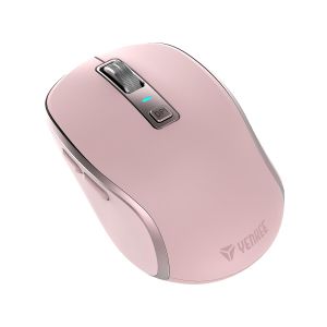 Мишка Yenkee YMS 2085PK, безжична, 2400 dpi, USB, 6 бутона, Li-Polymer, розова