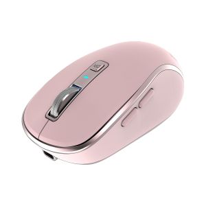 Мишка Yenkee YMS 2085PK, безжична, 2400 dpi, USB, 6 бутона, Li-Polymer, розова