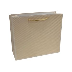 Подаръчна торбичка, 23 х 17.7 х 10 cm, бежова