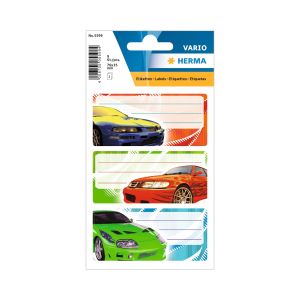Herma Самозалепващи се етикети Тунинг, ученически, 9 броя