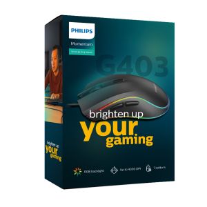 Мишка Philips Momentum, геймърска, USB, 7 бутона
