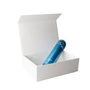 Office 1 Кутия Natural, с магнитно затваряне, сгъваема, 20 х 18 х 8 cm, бяла