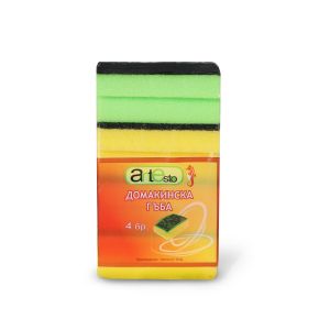 Домакинска гъба Antesto, с канал, 11 x 7 x 5.5 cm, 4 броя