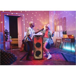 Тонколона Blaupunkt PB10DB, FM радио, USB/SD/AUX, 1000 W, с 2 бежични микрофона