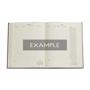 Paperblanks Планер Inkblot, Midi, вертикален, твърда корица, 80 листа, за 2025 година