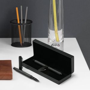 Office 1 Комплект химикалка и ролер Hatch, метални, черни