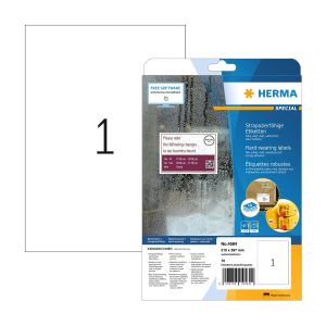 Herma Самозалепващи се етикети, A4, полиестерни, 210 х 297 mm, 10 листа