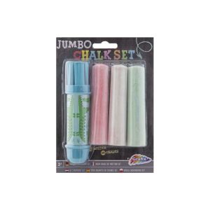 Moxy Държач за тебешири Jumbo, с включени 3 тебешира, в блистер, асорти