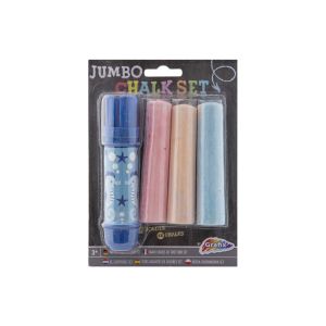 Moxy Държач за тебешири Jumbo, с включени 3 тебешира, в блистер, асорти