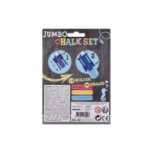 Moxy Държач за тебешири Jumbo, с включени 3 тебешира, в блистер, асорти