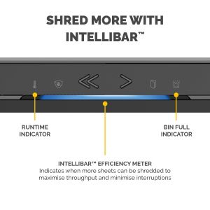 Шредер за унищожаване на документи Fellowes LX221, Micro-Cut, 30 L, черен, P-5, време за работа 25 мин