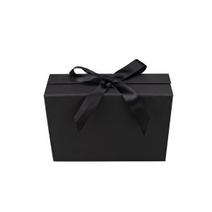 Office 1 Кутия Gift Box, с магнитно затваряне, сгъваема, 33 х 27 х 12 cm, черна