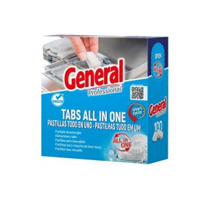 Таблетки за съдомиялна машина General All in one, 100 броя