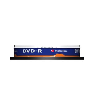 DVD-R Verbatim, 4.7 GB, 16x, AZO покритие, 10 броя в шпиндел