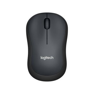 Мишка Logitech M220, USB, безжична, безшумна, 3 бутона, AA, черна