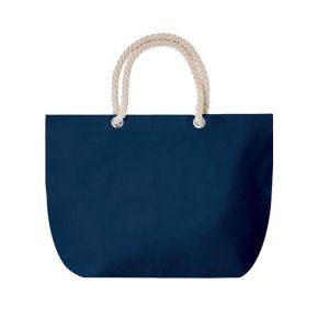 More Than Gifts Плажна чанта Menorca, памучна, 55 х 15 х 39 cm, синя