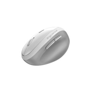 Мишка Genius Ergo 8350S, безжична, AI Copilot, Bluetooth/USB, 6 бутона, AA, бяло-сива