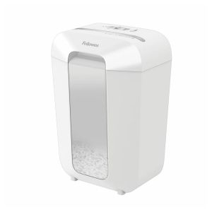 Шредер за унищожаване на документи Fellowes Powershred LX70, Cross-Cut, бял, P-4, обем на коша 18 L, време за работа 5 мин