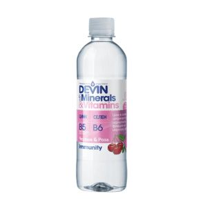Devin Функционална вода Минерали & Витамини, череша и роза, 425 ml
