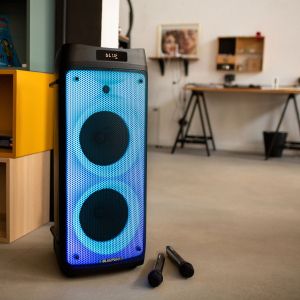 Тонколона Blaupunkt PB08DB, FM радио, USB/SD/AUX, 700 W, с 2 бежични микрофона