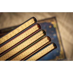 Paperblanks Тефтер Hufflepuff, Midi, широки редове, твърда корица, 72 листа