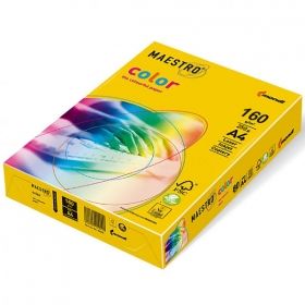 Цветен картон IQ Color Ярко жълт №50 А4 250 л.
